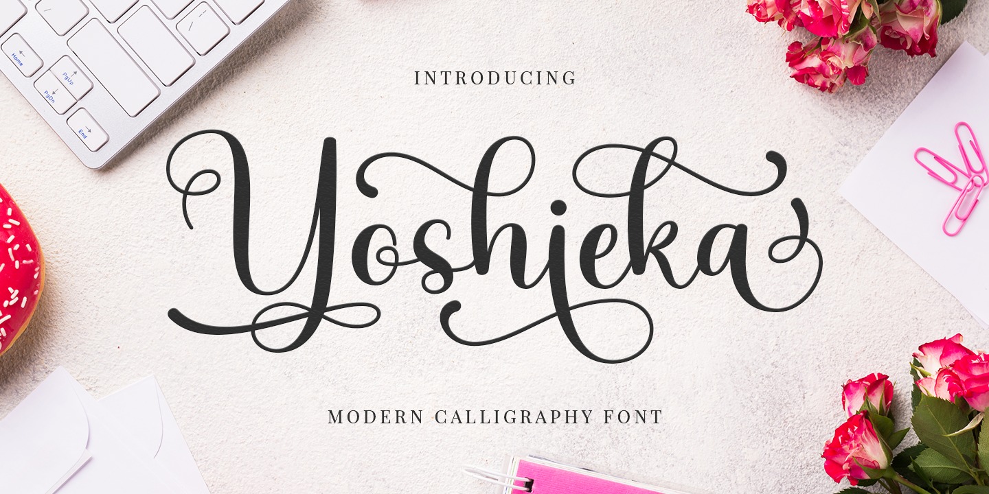 Example font Yoshieka #1